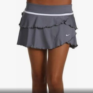 Nike ruffled dri-fit tennis skort skirt